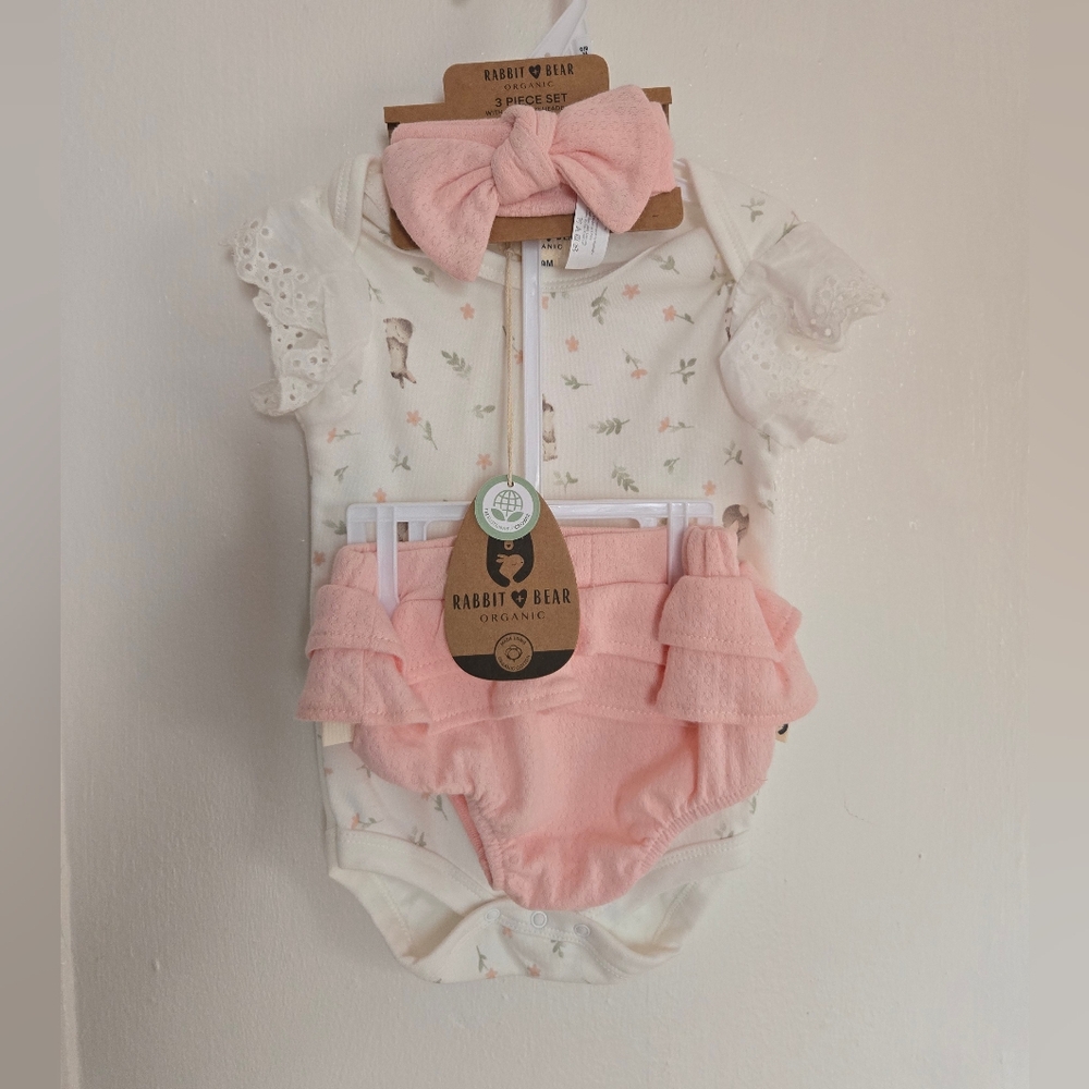 Rabbit + Bear Organic 3 piece set
